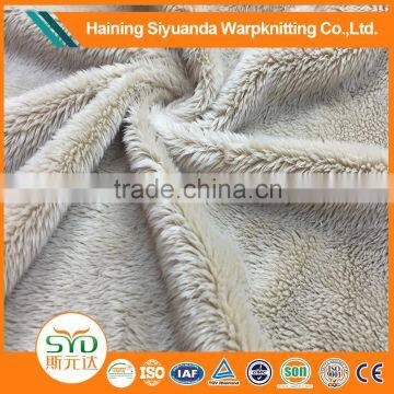 cheap and high quality 100% polyester warp knit velvet fabric