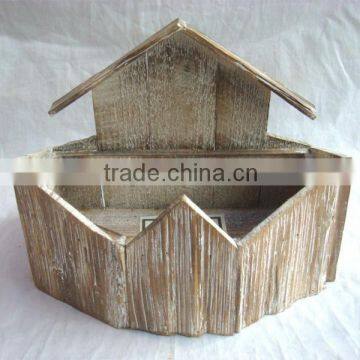 wooden flower pot(FSC Certificate)