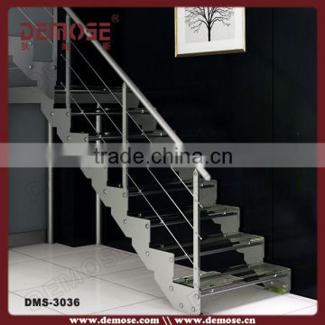 prefabricated stairs/plexiglass stairs/glass stair treads