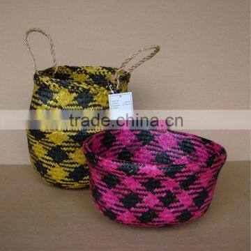 Beautiful Straw Basket With Handle