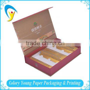 CMYK Printing Grey Board Magnetic Flap Paper Packaging Box