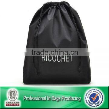 Environment Cheap Black Cotton Drawstring Bag