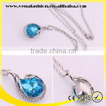 Cheapest Women Glass Crystal Necklace Jewelry