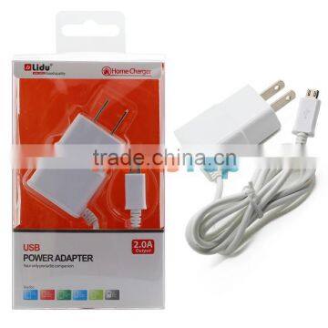 US Lidu Home Charger USB Power Adapter With Micro USB Cable For Samsung HTC Etc