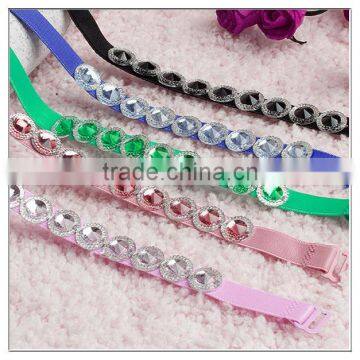 latest fashion multicolour skid resistance underwear straps with crystal