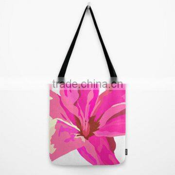 fashionable designer beach bags canvas tote bags Canvas Tote Bag, Pink Tote, Flower Tote Bag