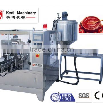 automatic tomato paste filing and sealing packing machine