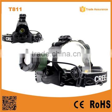 Super bright rechargeable 10 watt waterproof headlamp