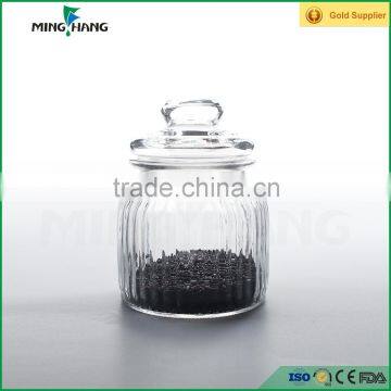 600ml recycled Glass Jar for food ,Glass Storage bottle with glass cap