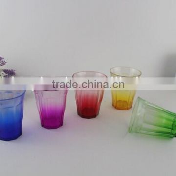 Plastic smooth drinking glass for promotion