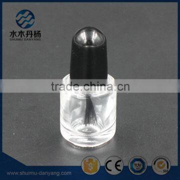 5ml mini round clear glass nail polish glass bottle