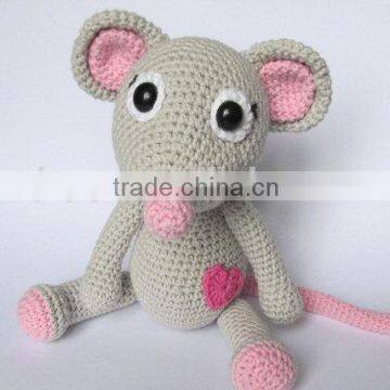 Lastest fashionable design of crochet little mouse toys