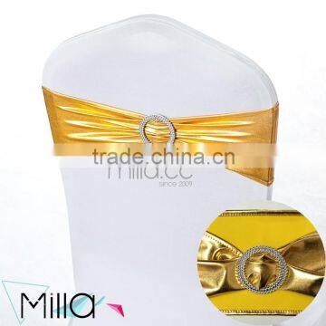 Gold Metallic Spandex Chair Band