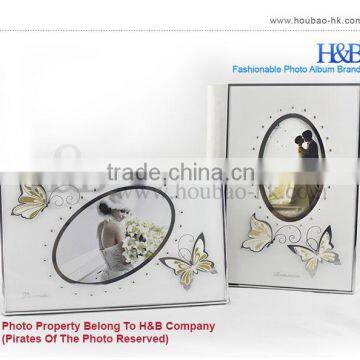 Factory Direct Sale 8x12 Crystal Butterfly Shape Photo Frame