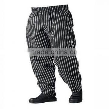 chalk stripe print chef pants