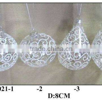 Hand Painted Ball-shaped Chirstmas Tree Hanging