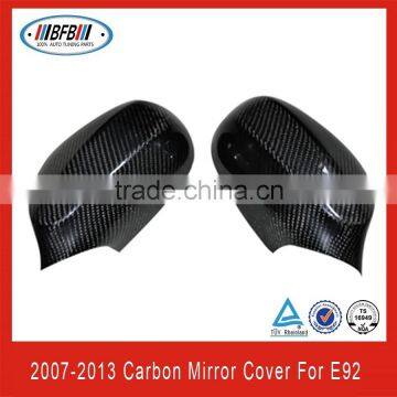 Carbon fiber car rear mirror cover for e92 full replacement rearview mirror covers