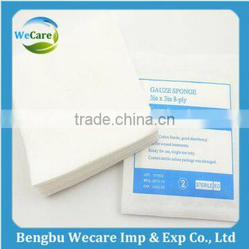 Bloodsucking Non-woven Pad Gauze Piece 5CM*5CM*4Ply Wound Pad