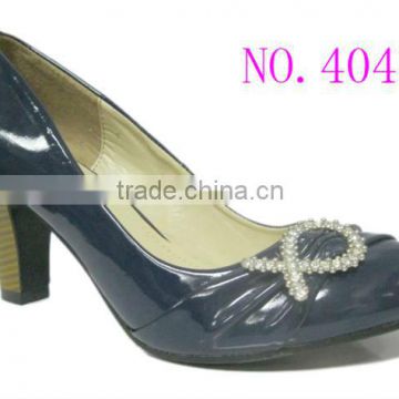 new arrival beautiful ladies high heel summer sheos office shoes with bowknot