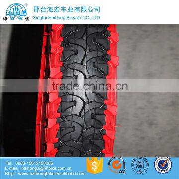 Qualified environmental black rubber bicycle tire with different design