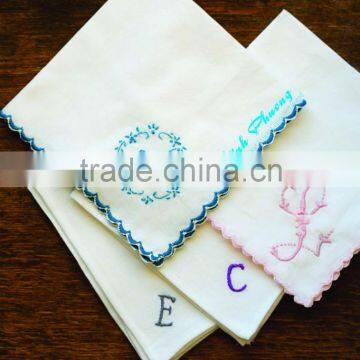 Embroidery Products Flower Handkerchief/craft photo-4
