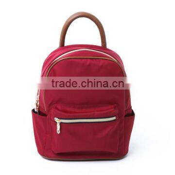 Mini school backpack for girls leather hanger OEM logo