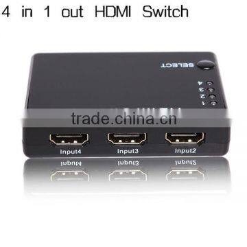 4 way hdmi switch box support 3D 1080p for PS3 Xbox360 Blue ray DVD