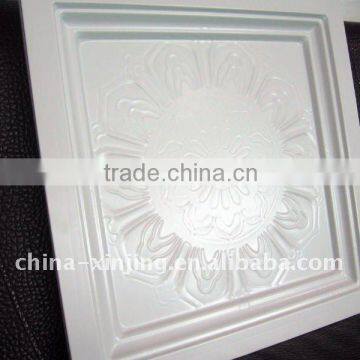 (new product) square metal ceiling tile/lotus pattern