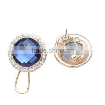 P9744 2015 New arrival cute unique stud earrings made with Austria Crystal