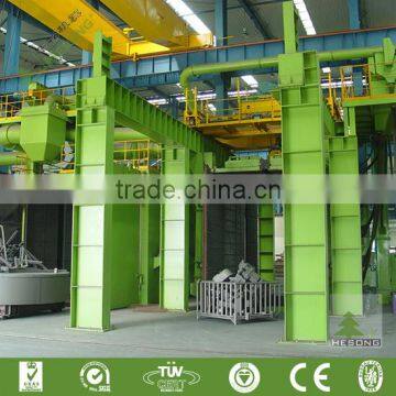 China Supplier CE Approved Hook Through Shot Blasting Cleaing Machine