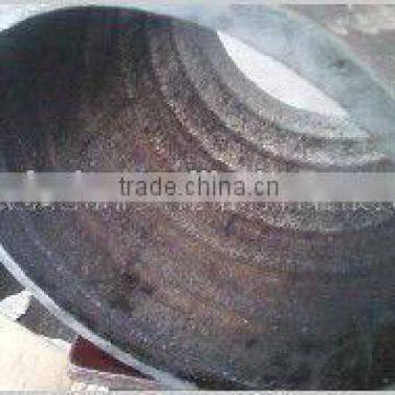 Bimetal abrasion resistant pipe welding