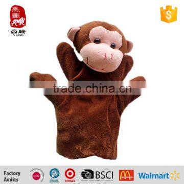 Hot Sale Cheap Children Soft Stuffed Monkey Plush Animal Hand Puppet