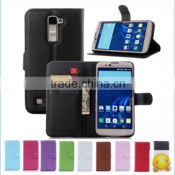 9 Colors Luxury Flip PU Leather Cover For LG K10 K7 K4 Wallet Phone Bag