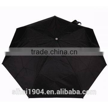 Black high quality 3 folding umbrella