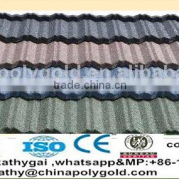 Africa colorful stone coated metal roof tile