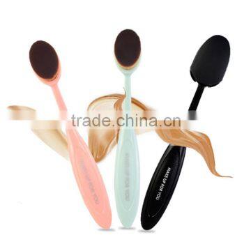 New Arrival Oval Tooth Foundation Makeup Brushes Loose Powder Brush