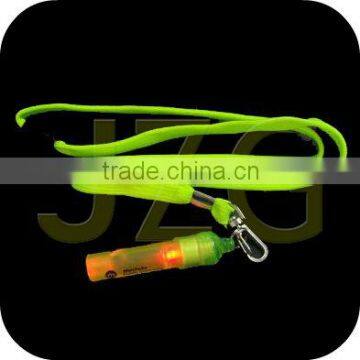 China factory party supply safety plastic whistle with lanyard