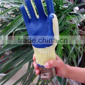 full sizes latex palm coated cotton safety work gloves