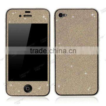 Noble Gold Diamond Shiny PVC Sexy Body Sticker For iPhone 4 4s