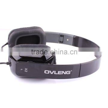 SUPER BASS 3.5MM PLUG STEREO HEADPHONES WITH CABLE MICROPHONE CONTROL photo-2