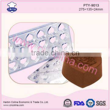 Heart shape 18pcs 12g pc palstic magnetic chocolate mould