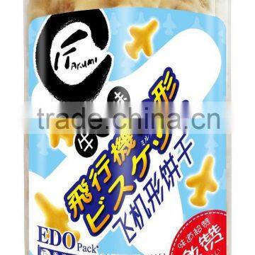 EDO Pack Milk Flavor Airplane Shape Biscuits