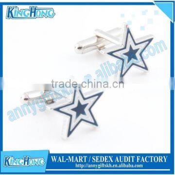 Star shape high design metal tie cufflink manufacturer