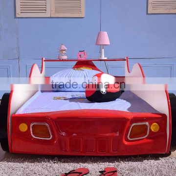 Red & Blue Kids Car Shape Racing Car Bed Children Furniture TC1