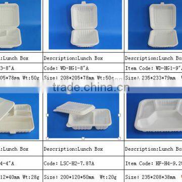 Corn Starch Biodegradable Plastic Disposable Food Container Box photo-2