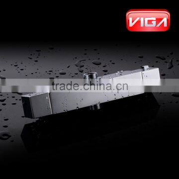 Thermostatic Shower Set Square Brass Rain Shower Head and Shower Handset Two Handle Thermostatic Shower Mixer photo-5