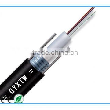 Hot sale single mode G652D armored GYXTW outdoor fiber optic cable waterproof