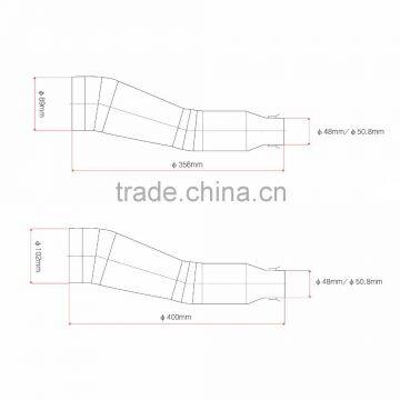 Hand Welding Stainless Steel Universal Flexible Motorcycle Exhaust Mufflers Pipe photo-6