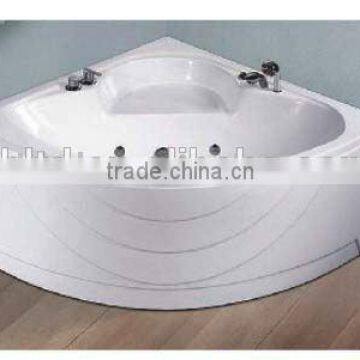 High Quality cheap acrylic rectangular corner massage bathtub