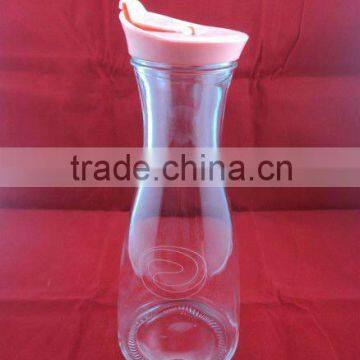 glass juice jar,milk bottle with plastic cap